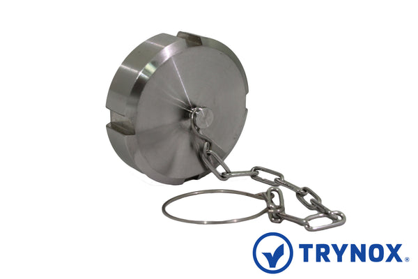 Trynox Sanitary DIN Blind Nut With Chain