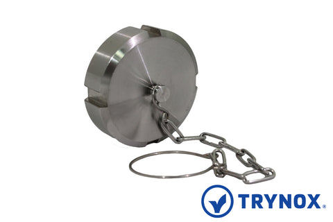 Trynox Sanitary DIN Blind Nut With Chain