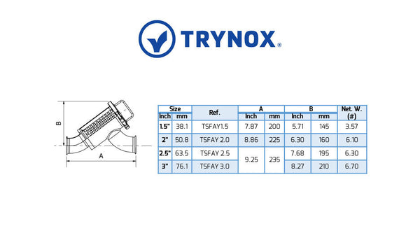 Trynox Sanitary Y-Type Filter