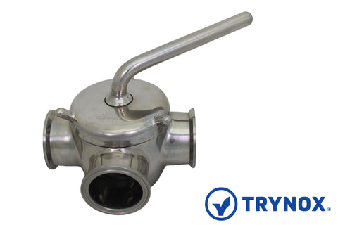 Trynox Sanitary Plug Valve Clamp Ends