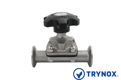 Trynox Sanitary Diaphragm Shutoff Valve Clamp Ends