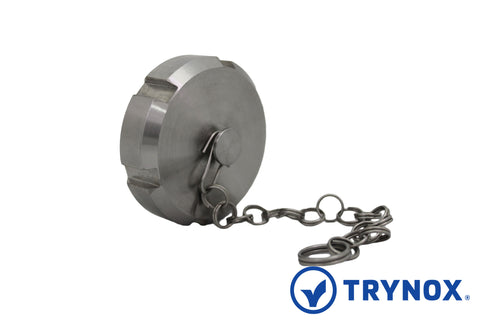 Trynox Sanitary SMS Blind Nut With Chain