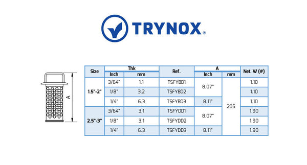 Trynox Sanitary Y-Types Strainer
